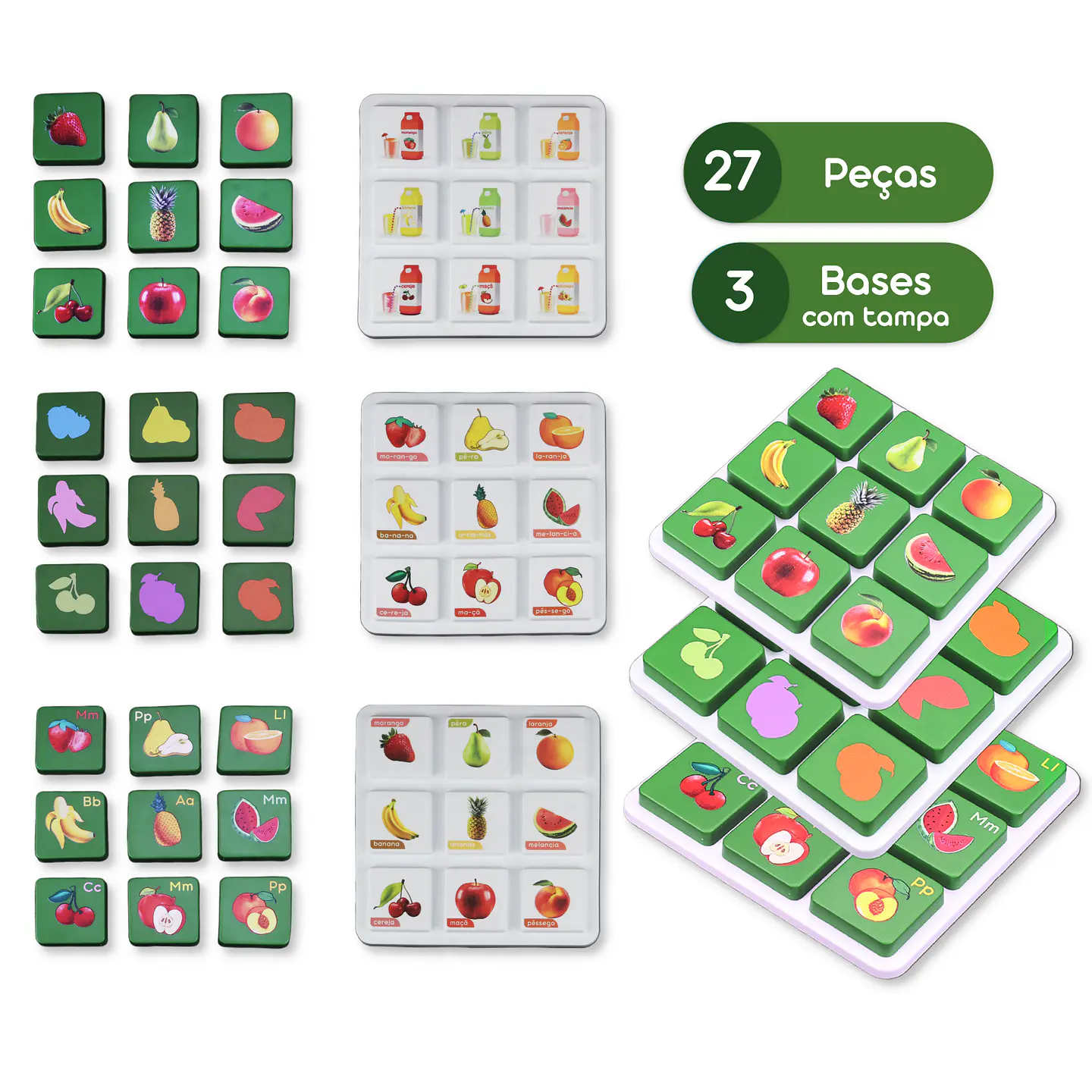 Jogos Educativos de Correspondência – Nível 1 | Animais, Frutas e Cores  7