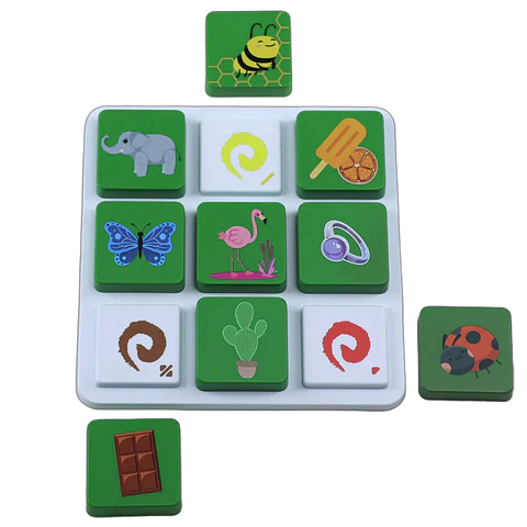 Jogos Educativos de Correspondência – Nível 1 | Animais, Frutas e Cores 