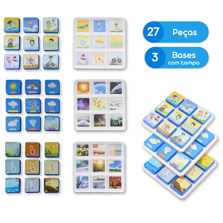 Jogos Educativos de Correspondência - Nível 2 | Clima, Roupa e Corpo Humano 3