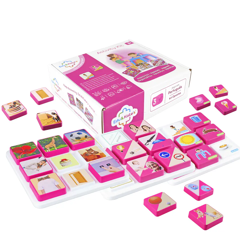 Jogos Educativos de Correspondência – Nível 3 | Lar, Opostos e Transportes 2