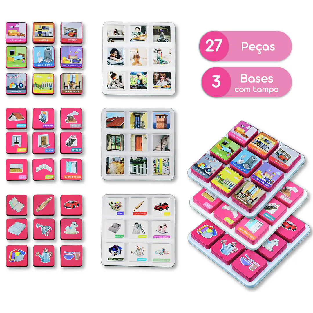 Jogos Educativos de Correspondência – Nível 3 | Lar, Opostos e Transportes 6