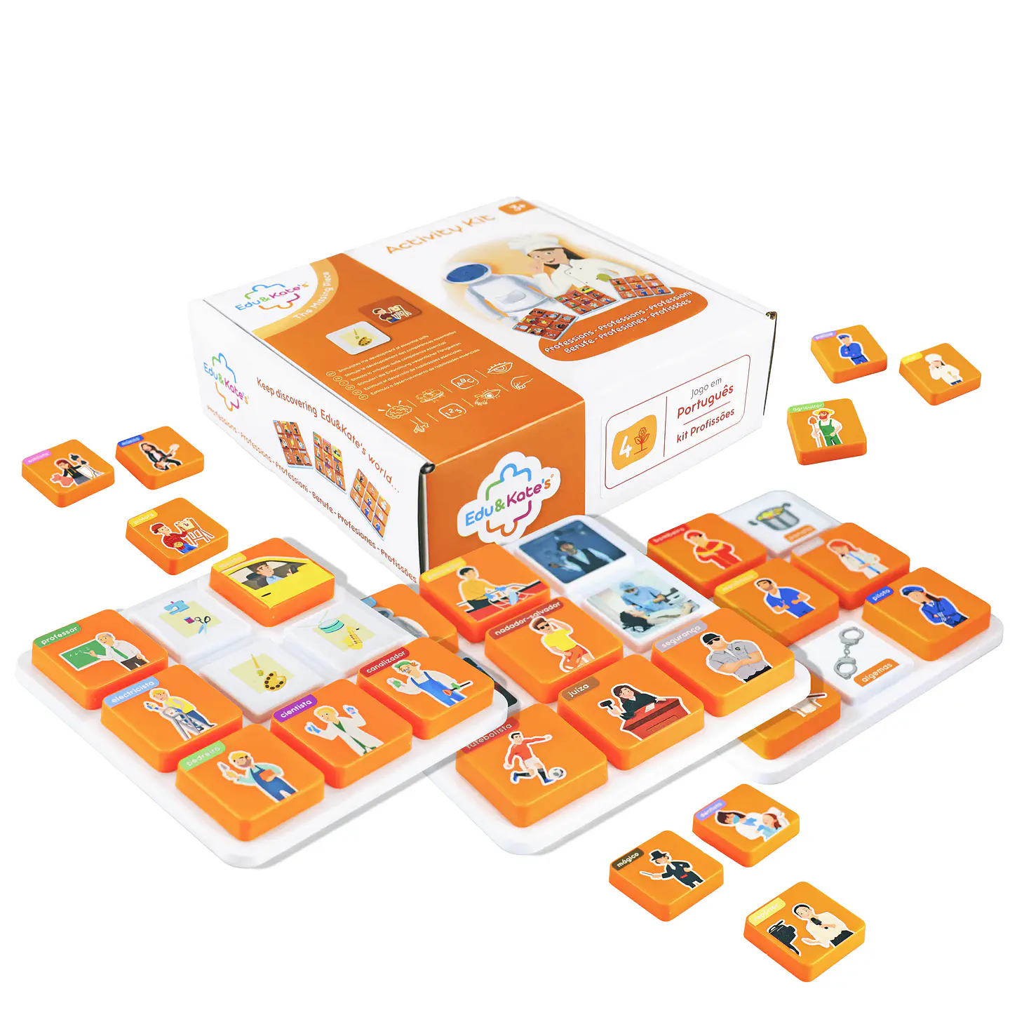 Jogos Educativos de Correspondência – Nível 4 | Música e Profissões 2