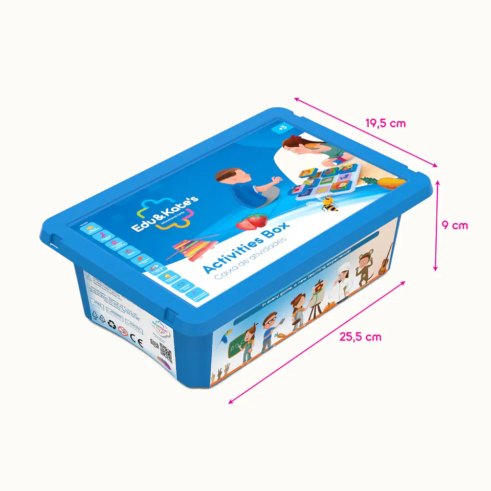 Caixa de Atividades  | Organizador para Jogos Educativos | Produto complementar ao Kit 2