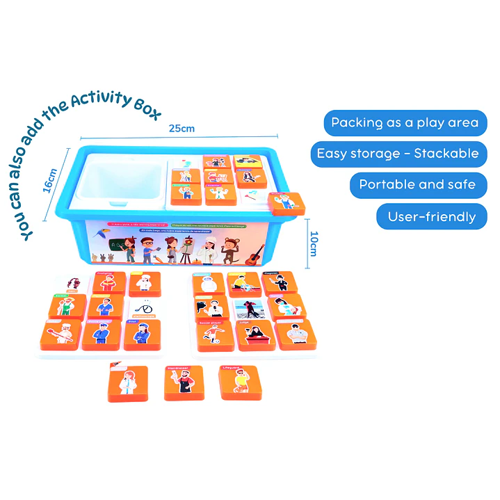 Caixa de Atividades  | Organizador para Jogos Educativos | Produto complementar ao Kit 4