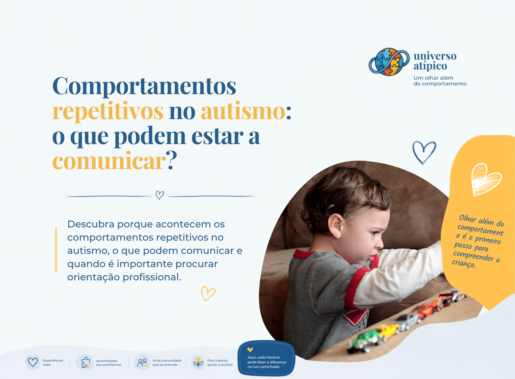 Comportamentos repetitivos no autismo: o que podem estar a comunicar?