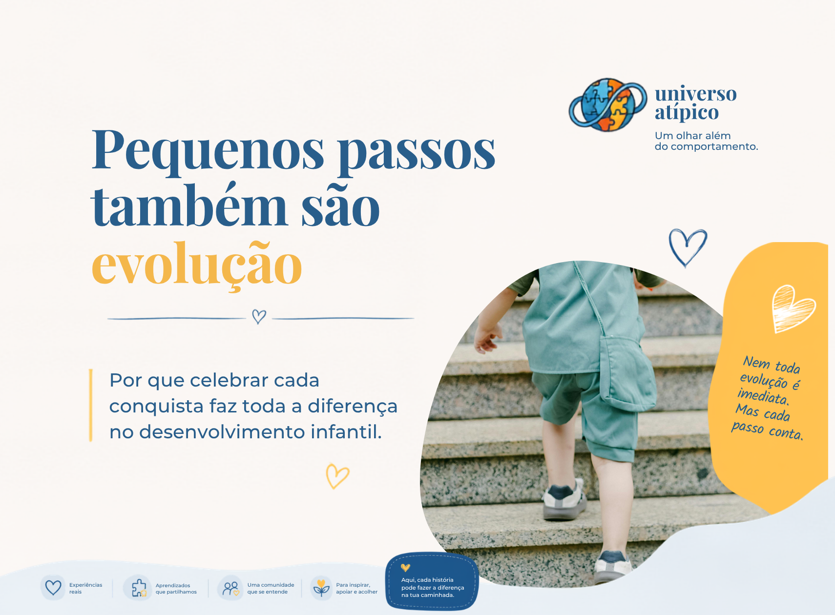 Pequenas conquistas também são evolução no desenvolvimento infantil neurodivergente