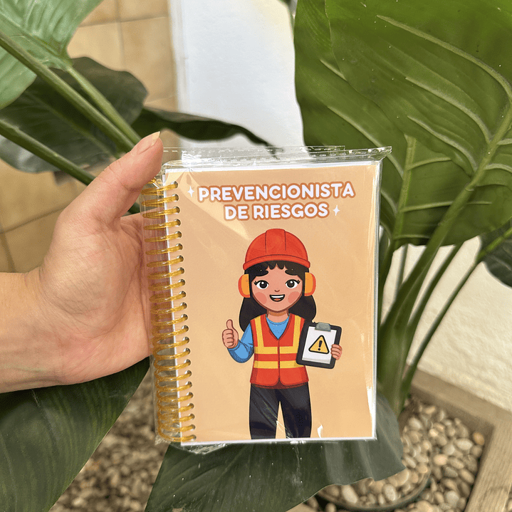Notepad Prevencionista de riesgos mujer