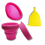 Disco Menstrual + Copa Menstrual + Vaso Esterilizador + bolsita de algodón