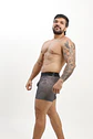 41 Black Tattoo | Bóxer Invicto Hombre Negro Estampado Sutil - Miniatura 4