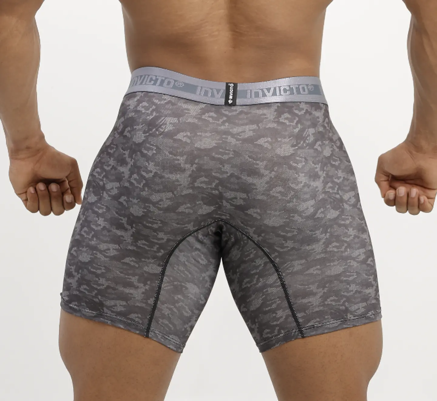 45 Urban Camo | Bóxer Invicto Hombre Camuflado Gris Oscuro 4
