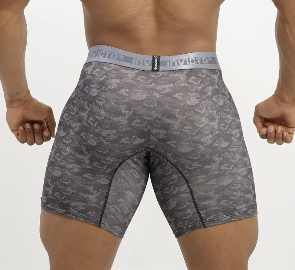 45 Urban Camo | Bóxer Invicto Hombre Camuflado Gris Oscuro 4