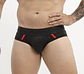 Brief Invicto Negro con Rojo Deportivo - Miniatura 1
