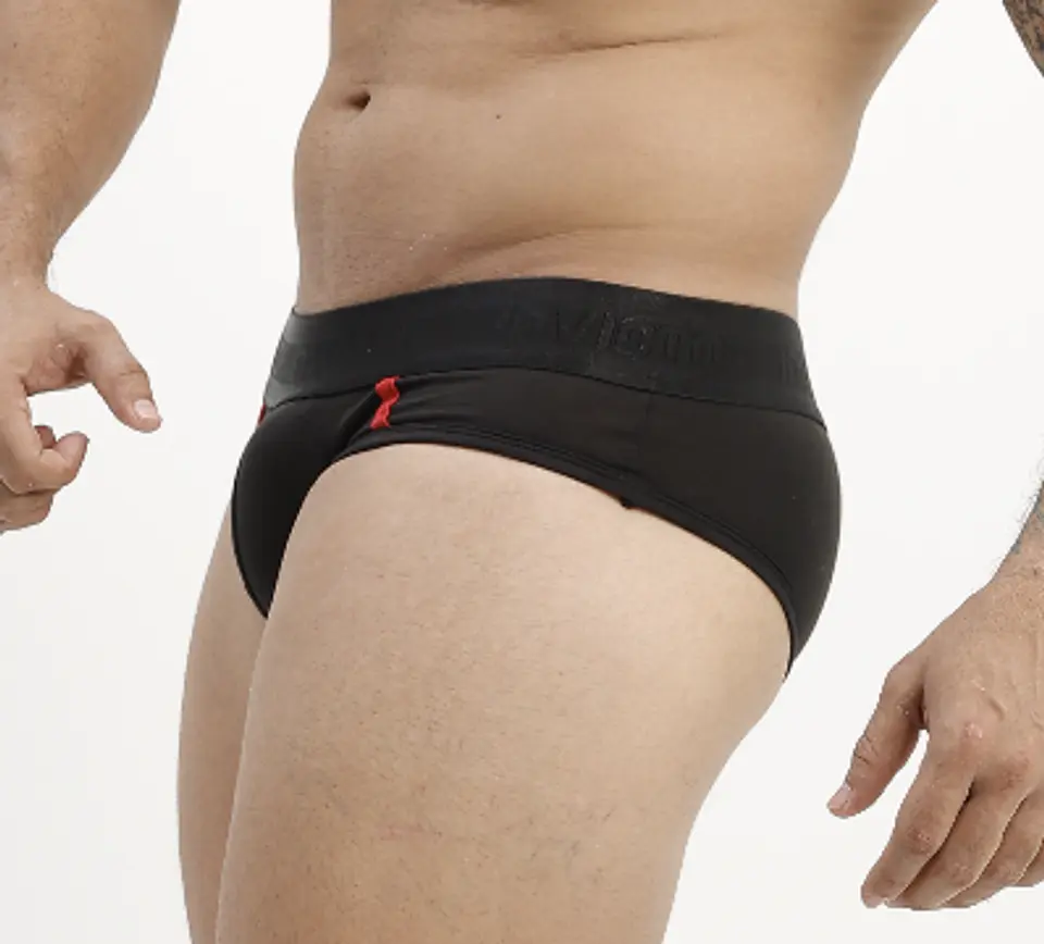 Brief Invicto Negro con Rojo Deportivo 3