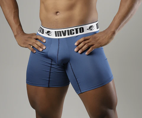 Bóxer Invicto Hombre Azul Acero Deportivo