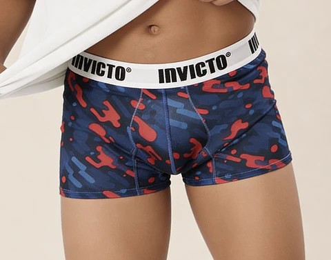 Bóxer Invicto Niño Azul Rojo Splash