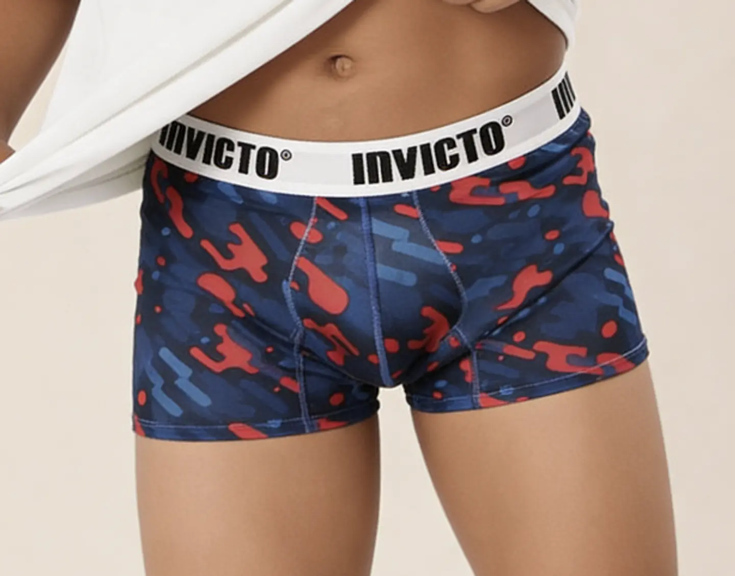 Bóxer Invicto Niño Azul Rojo Splash 1