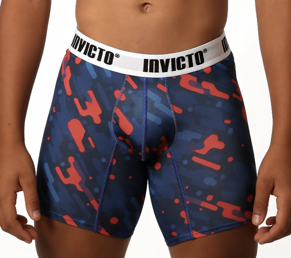 Bóxer Invicto Niño Azul Rojo Splash 4