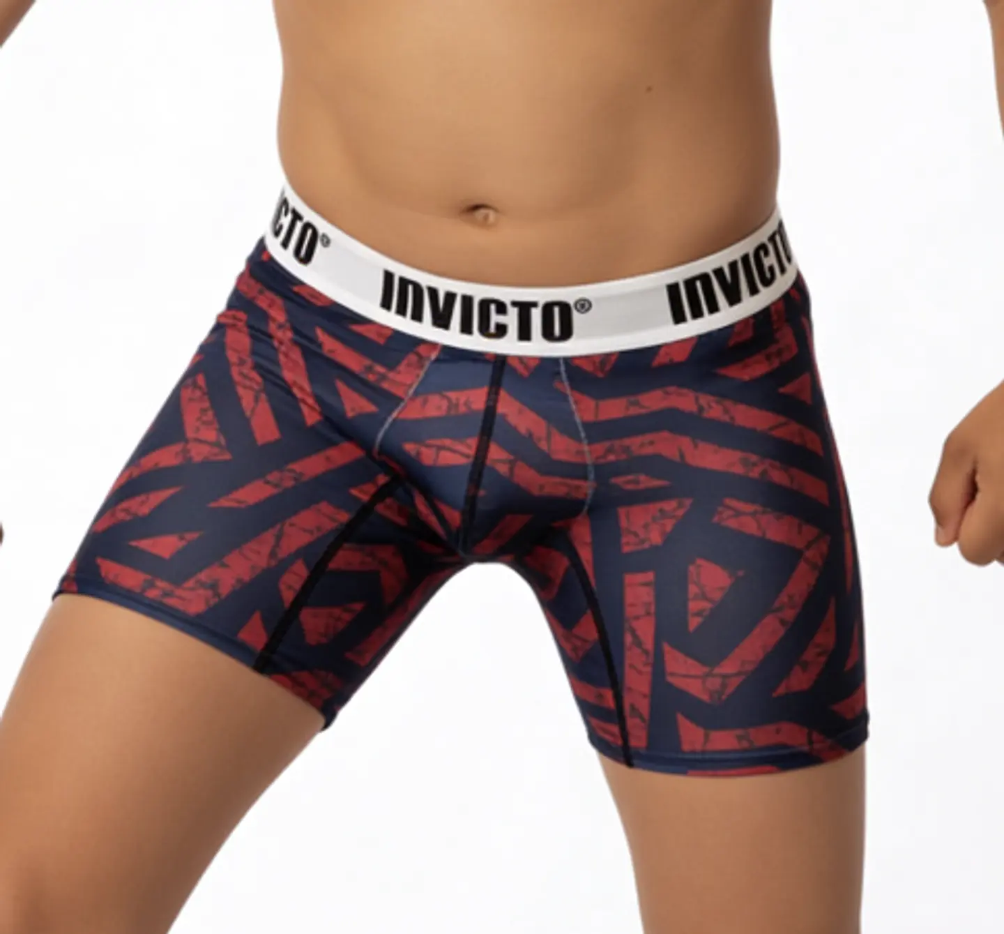 Bóxer Invicto Niño Rojo Azul Tribal 1