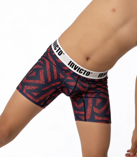 Bóxer Invicto Niño Rojo Azul Tribal