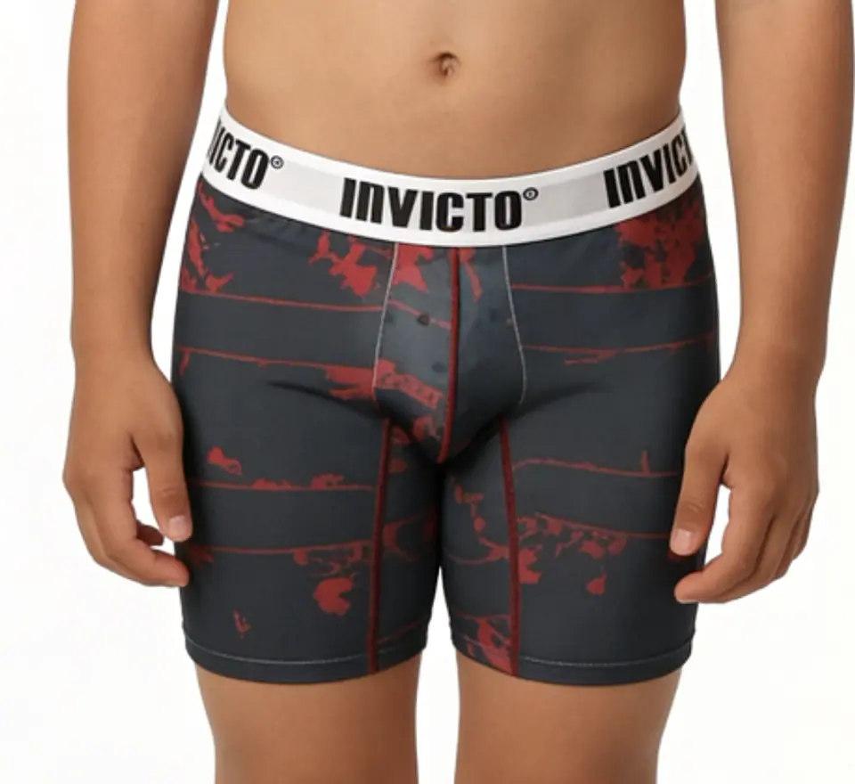 Bóxer Invicto Niño Gris Rojo Shadow 2