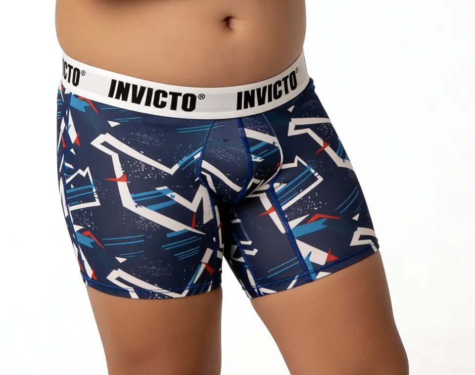 Bóxer Invicto Niño Azul Urbano Gráfico 3