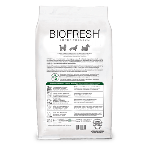 Biofresh Perros Adultos Razas Pequeñas 3 Kg 