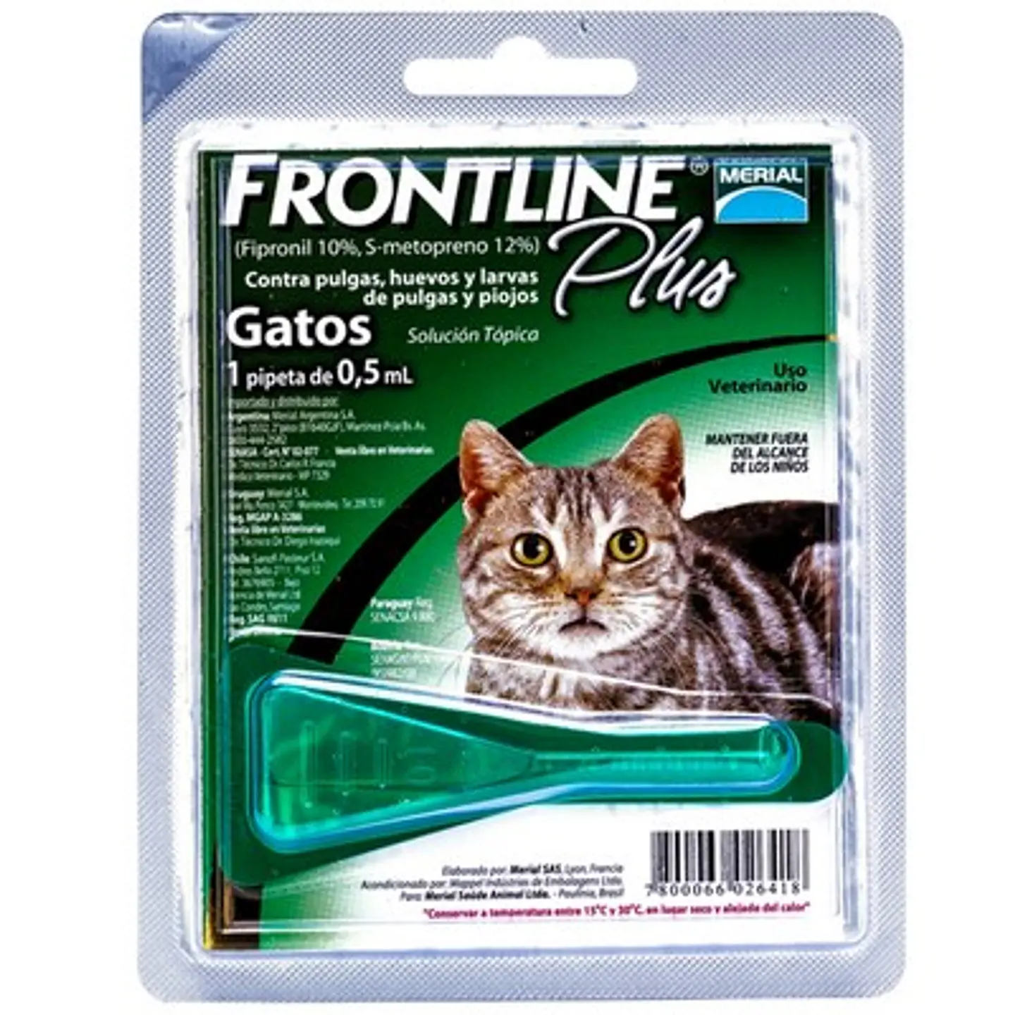 Frontline Plus Gato Pipeta 0,5 ml 1
