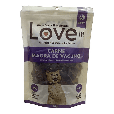 Love it! Snack para Gatos Carne Magra de Vacuno
