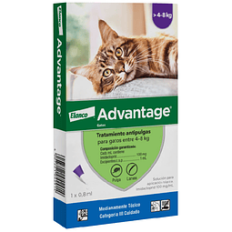 Advantage Antipulgas para Gatos entre 4 - 8 Kg