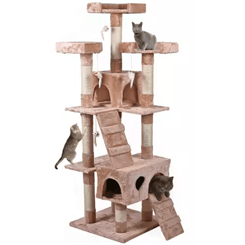 Rascador Torre Gris para Gato 