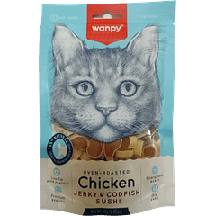 Wanpy Chicken Jerky & Codfish Sushi 80 gr