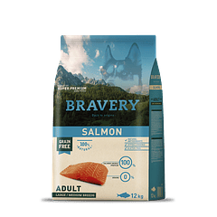 Bravery Salmon Adulto Raza Mediana-Grande 4 Kg