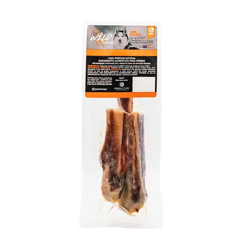 Wild Snack Huesito Jamón Serrano 3 unidades 2