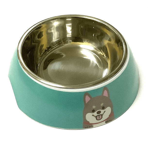 Plato 2 en 1 Resistente Diseño Perrito M