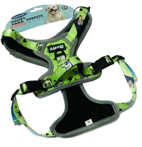 Arnés Pechera Diseño Verde Talla M