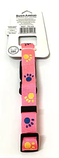 Collar Diseño Patitas Rosado 2 cm - Miniatura 2
