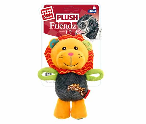 GiGwi Plush Friendz Leon con Squeaker