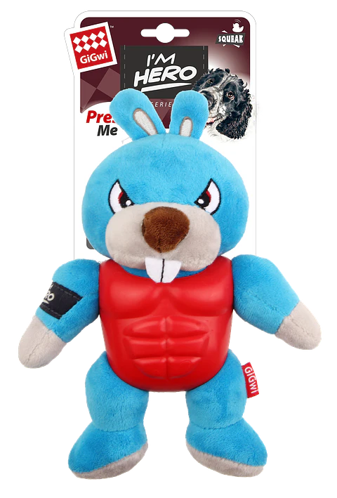 Gigwi Im Hero Conejo con sonido Plush/TPR 