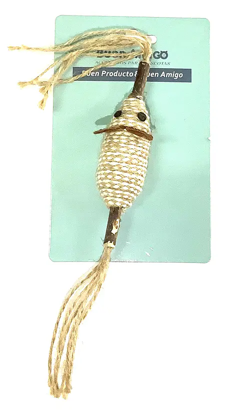 Ratón Yute con Madera Buen Amigo