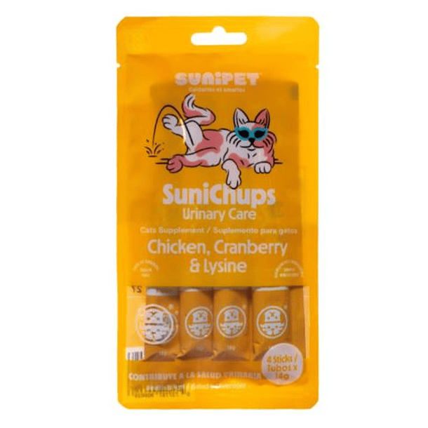 SuniChups para Gatos - Urinary Care 4 Sticks 1