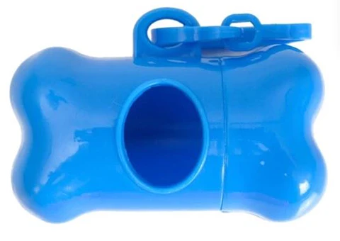 Dispensador de Bolsa Sanitarias para Mascota Azul