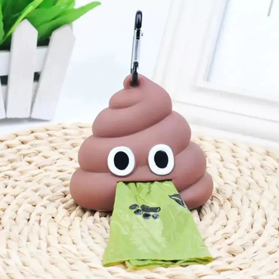 Dispensador de Bolsa Sanitarias para Mascota Emoji 💩 3