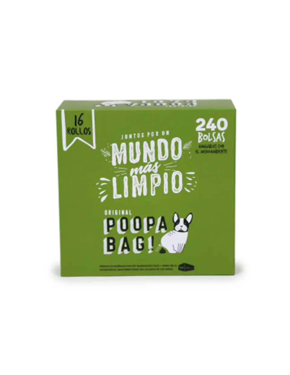 Poopa Bag Pack 16 Rollos de 15 Bolsas 33X23 cm 2