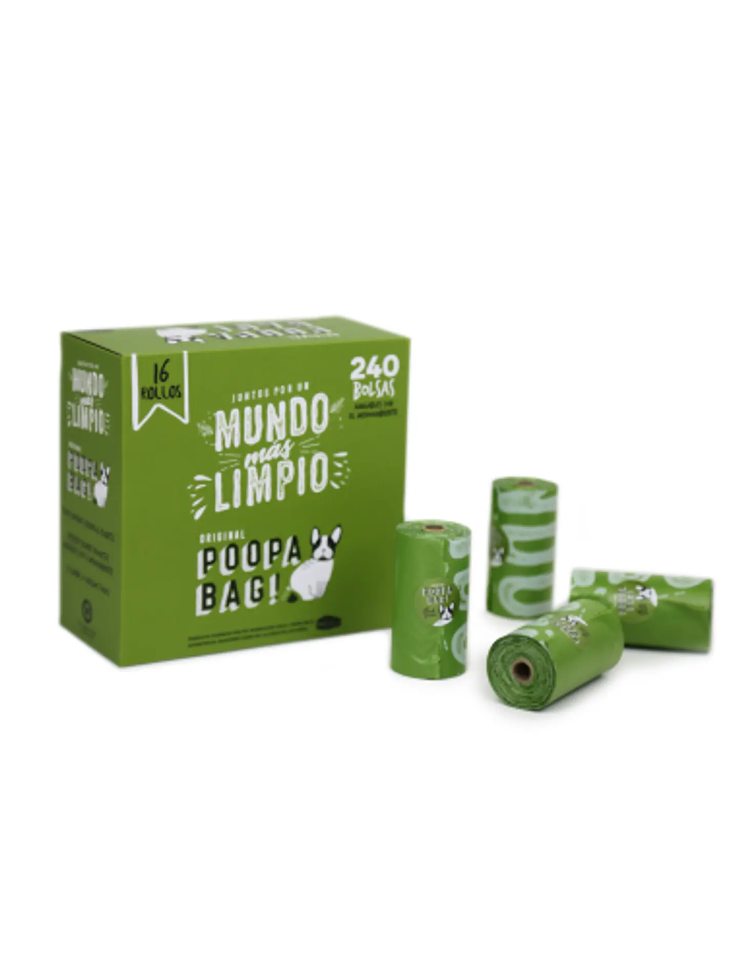 Poopa Bag Pack 16 Rollos de 15 Bolsas 33X23 cm 1
