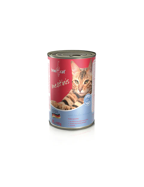 Bewicat Latas Meatinis Rico en Salmón 400 gr