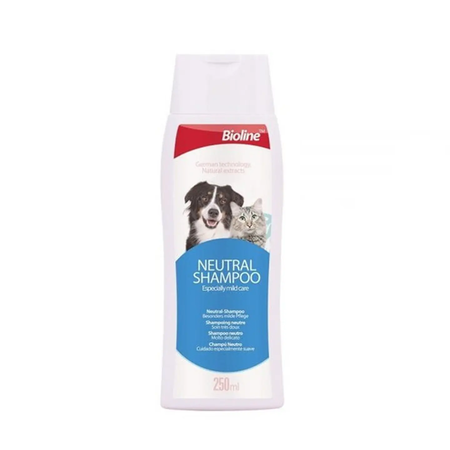 Bioline Shampoo Neutro Perros y Gatos 250 ml 1
