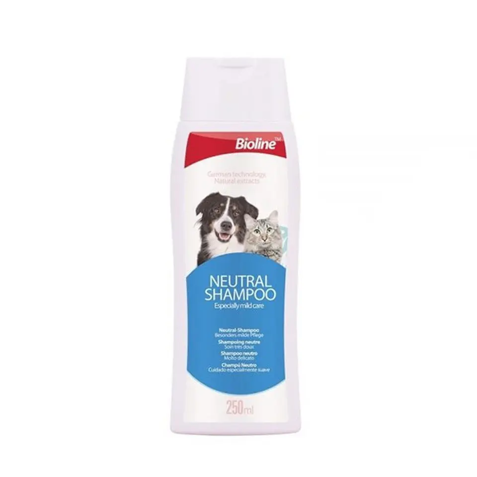 Bioline Shampoo Neutro Perros y Gatos 250 ml 1