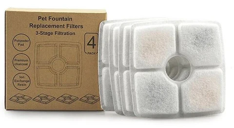 Pack 4 Filtros Cuadrados para Fuente de Agua