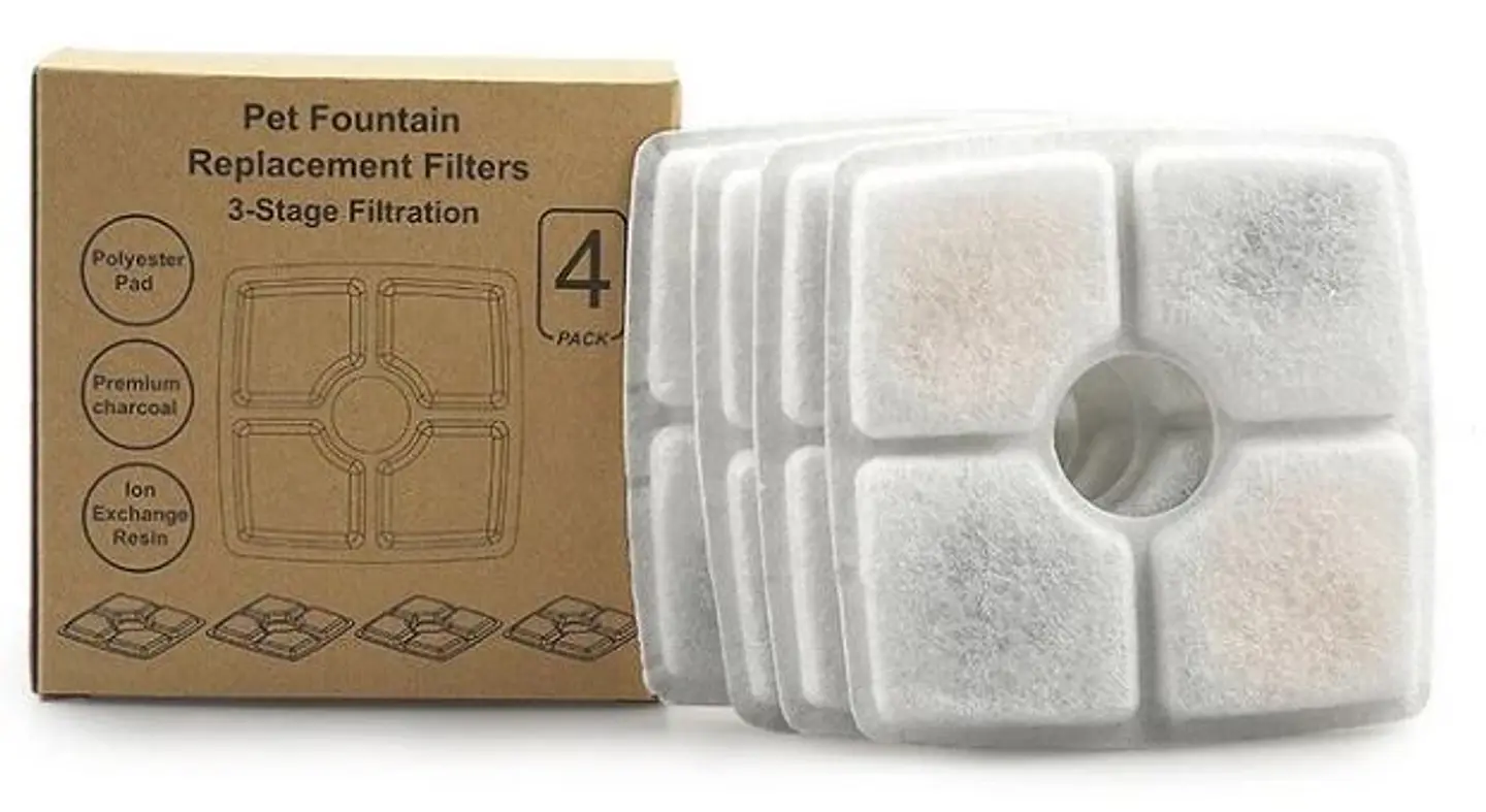Pack 4 Filtros Cuadrados para Fuente de Agua 1