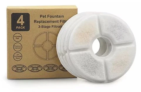 Pack 4 Filtros Redondos para Fuente de Agua